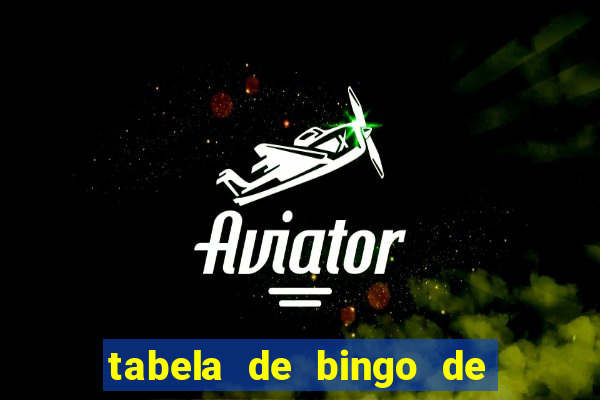 tabela de bingo de 1 a 100